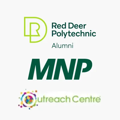 RDP Alumni, MNP, and Outreach Centre Logos