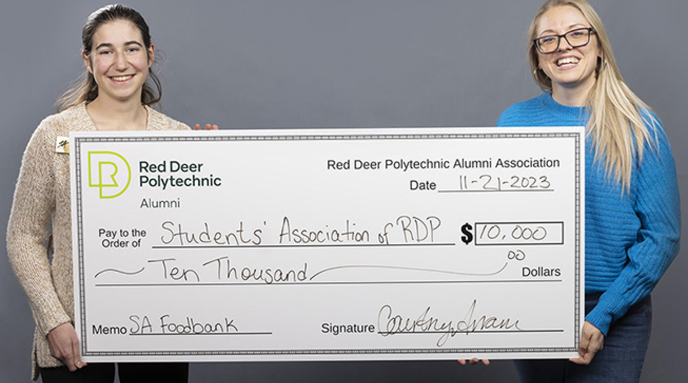 RDPAA donates money to SA Food Bank