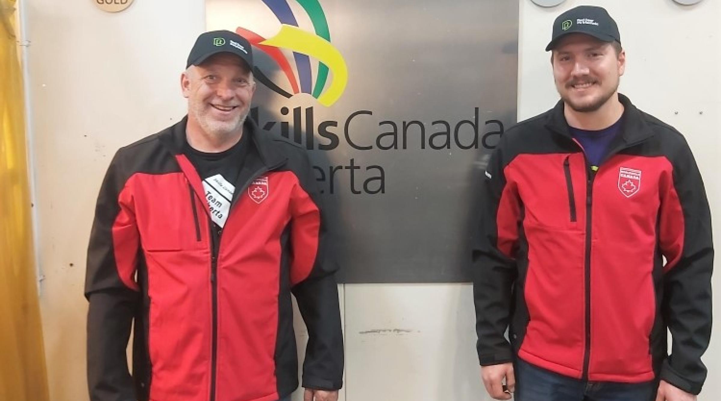 Lee Yasinki and Dayton Playford at SkillsCanada