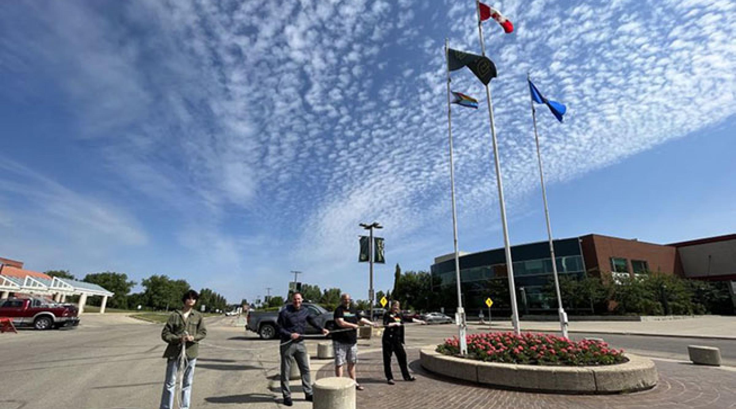 RDP raises Pride Flag on main campus