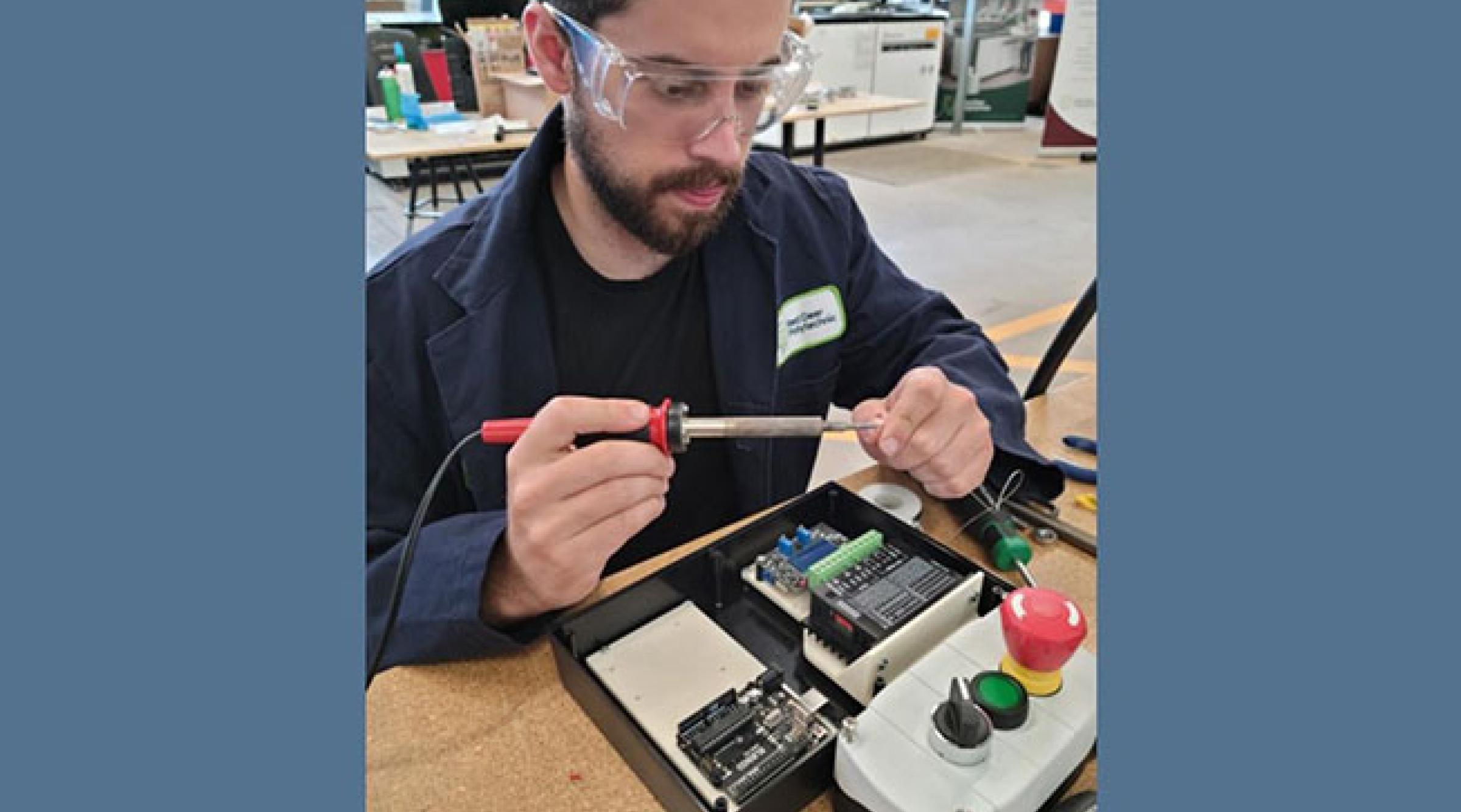 Tristan Wine working in CIM-TAC