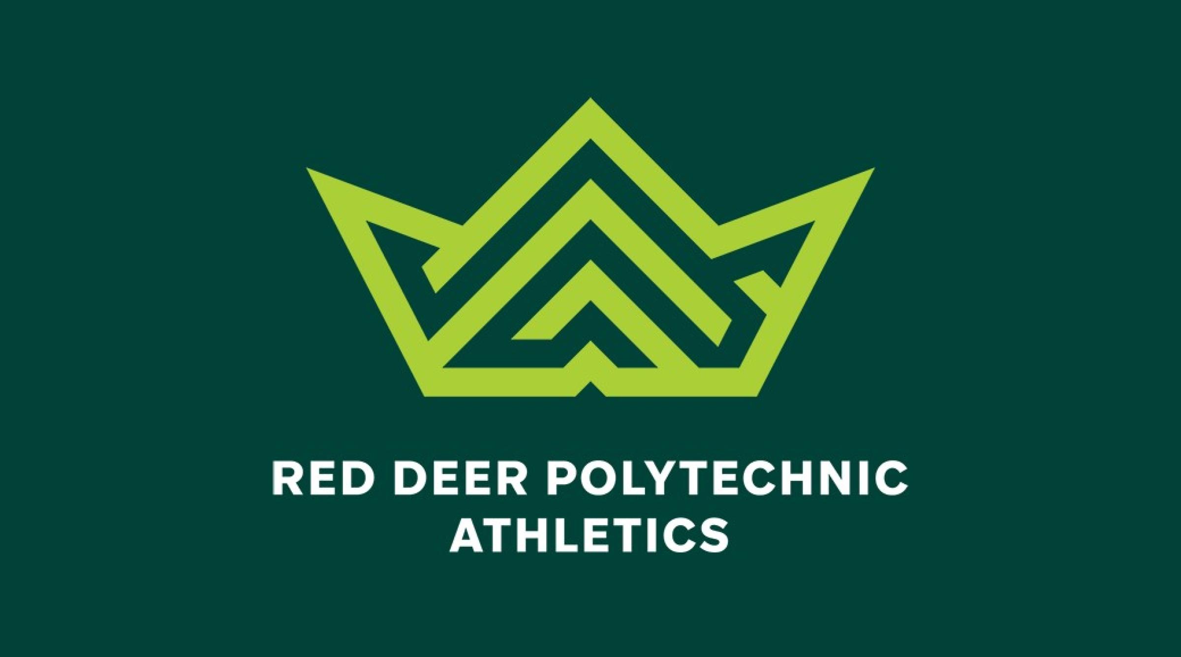 The lime green Crown logo of Red Deer Polytechnic Athletics