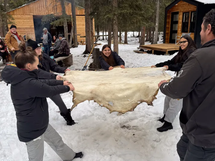 Students participating in a Red Hot Science land camp, December 2024