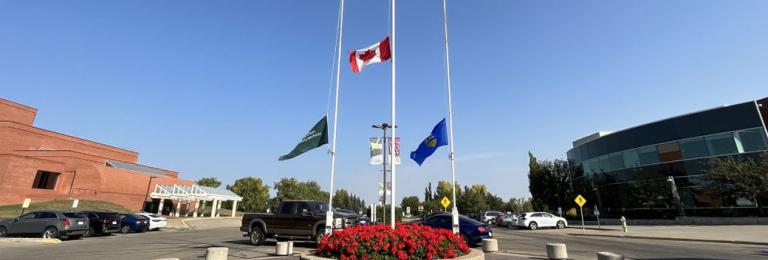 Flags at Half Mast in recognition of Her late Majesty Queen Elizabeth II
