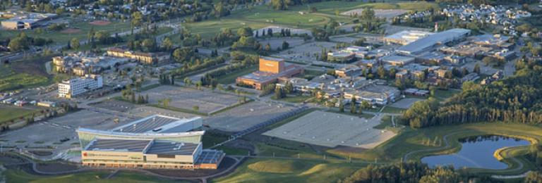 Campus wide aerial shot