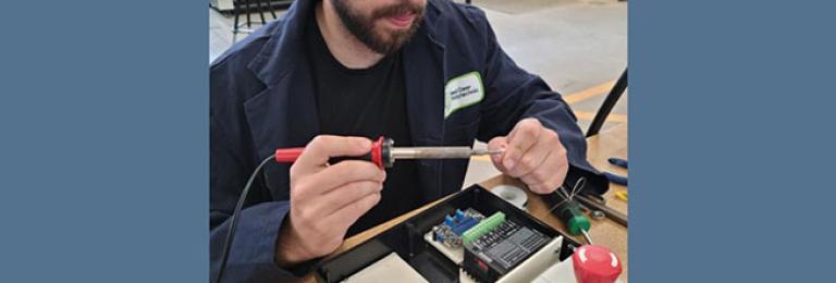Tristan Wine working in CIM-TAC