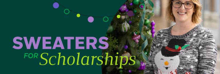 Sweater for Scholarship graphic