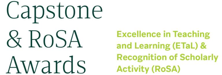 Recognition of Scholarly Activity and Excellence in Teaching and Learning graphic