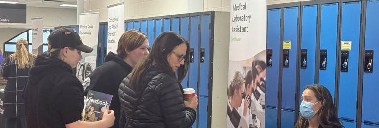 Future students meet faculty and staff at RDP's Open House program booths
