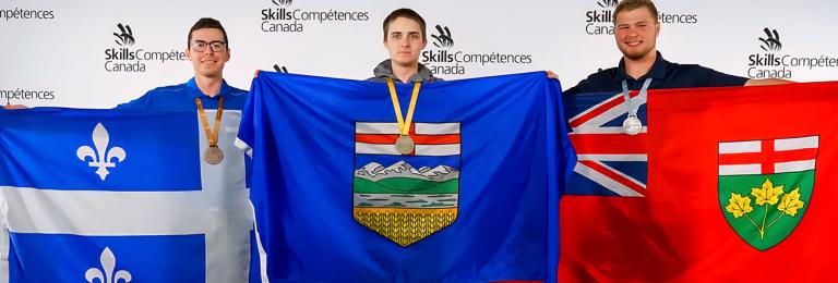 Welding medal winners at 2025 Skills Canada National Championship